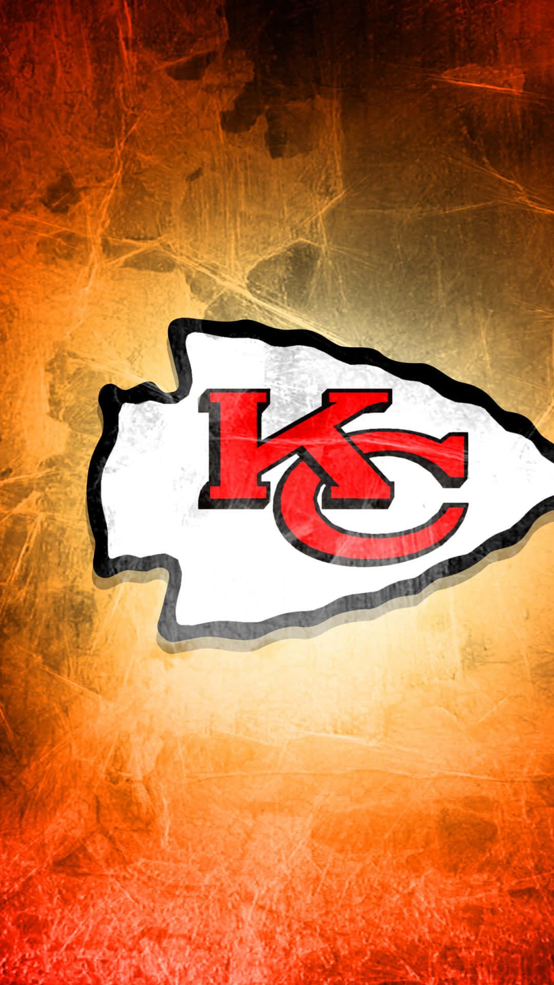 Kansas City Chiefs, iPhone, fiery orange, Full HD Phone Wallpaper