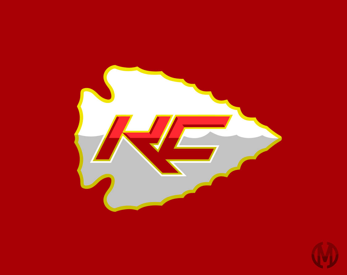 Kansas City Chiefs Logo, red, white, SD Desktop Wallpaper