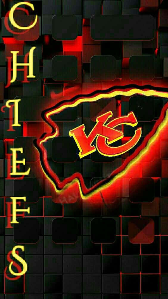 Kansas City Chiefs, iPhone, fiery red, SD Phone Wallpaper