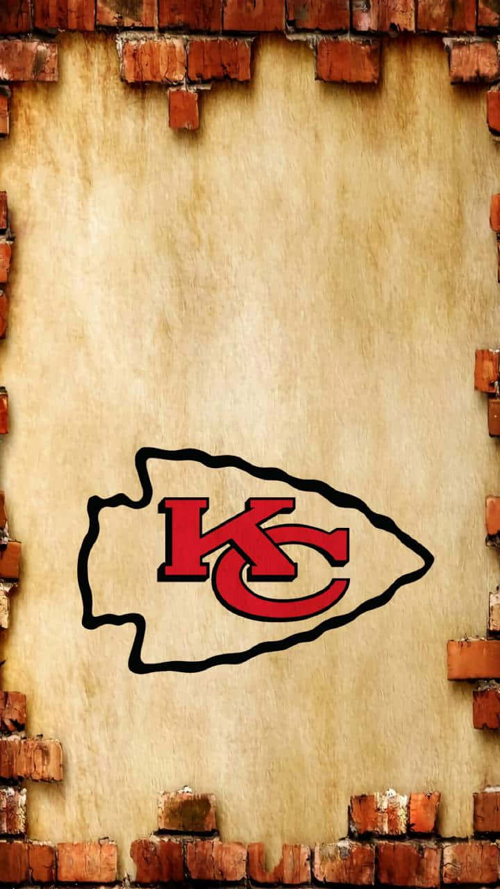 Kansas City Chiefs, red and black, aged parchment, HD Phone Wallpaper