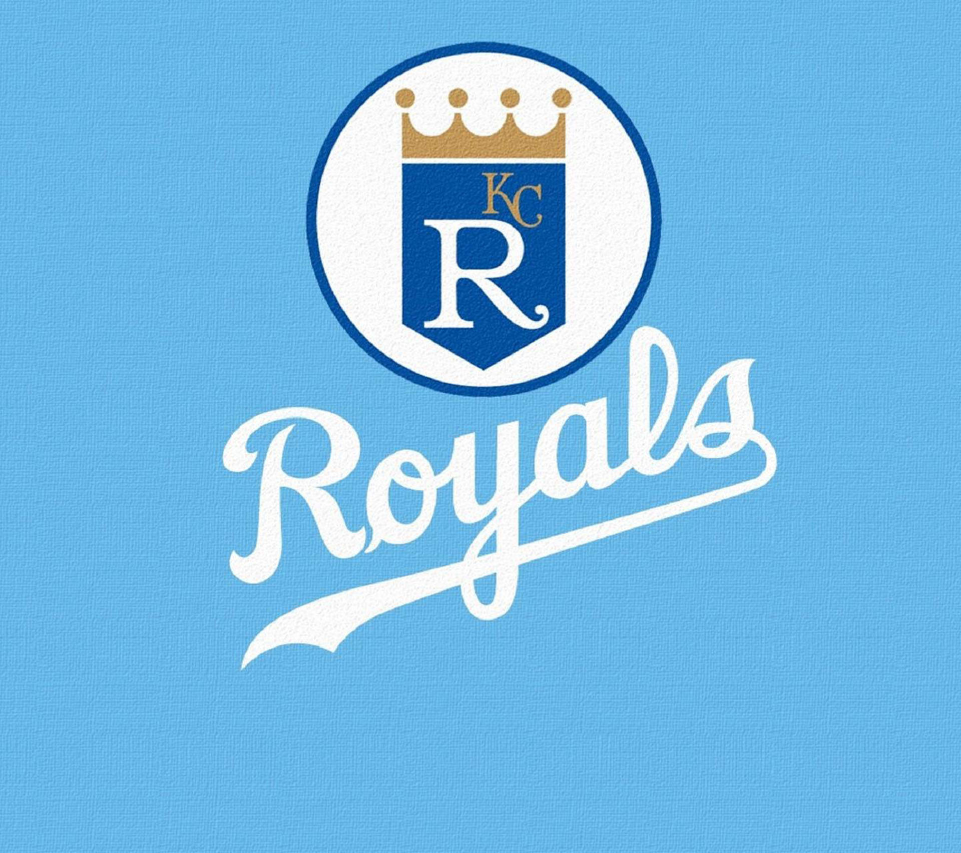 Kansas City Royals, blue shield, gold crown, Full HD Desktop Wallpaper