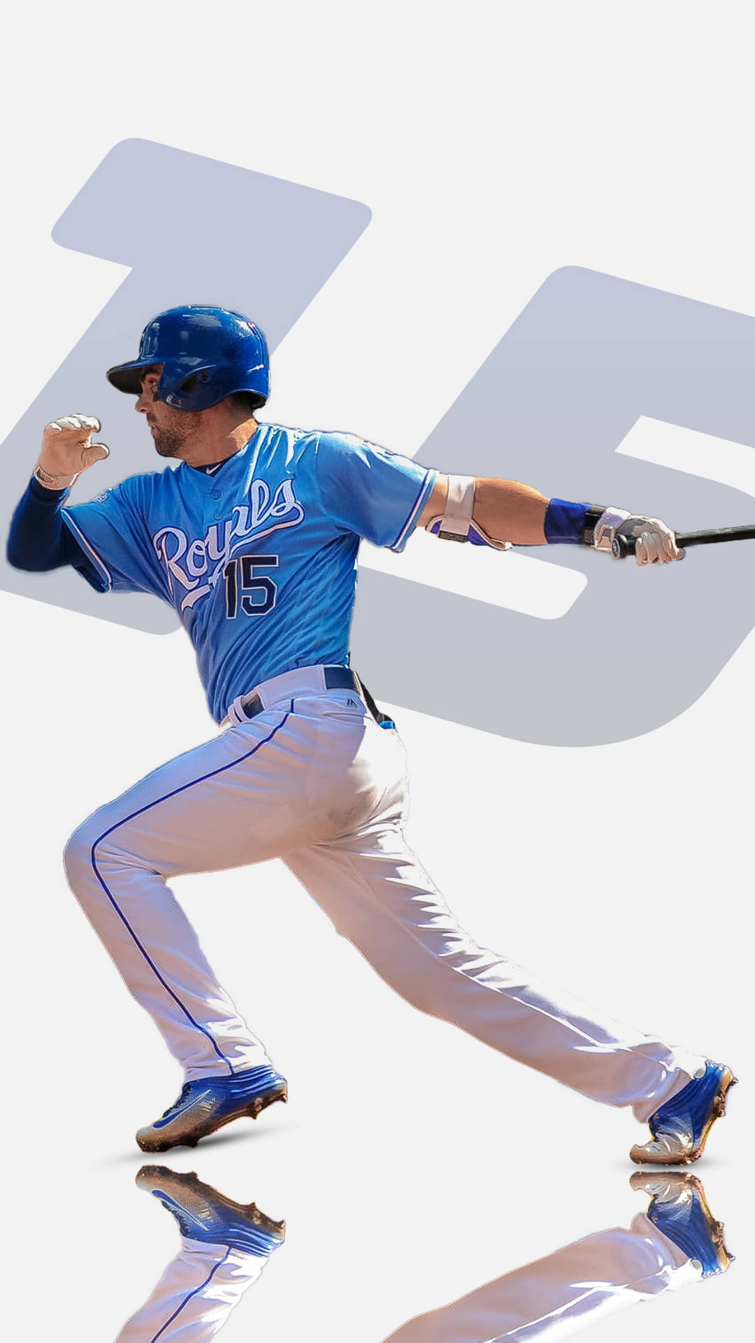 Kansas City Royals, blue Royals jersey, baseball player, Full HD Phone Wallpaper