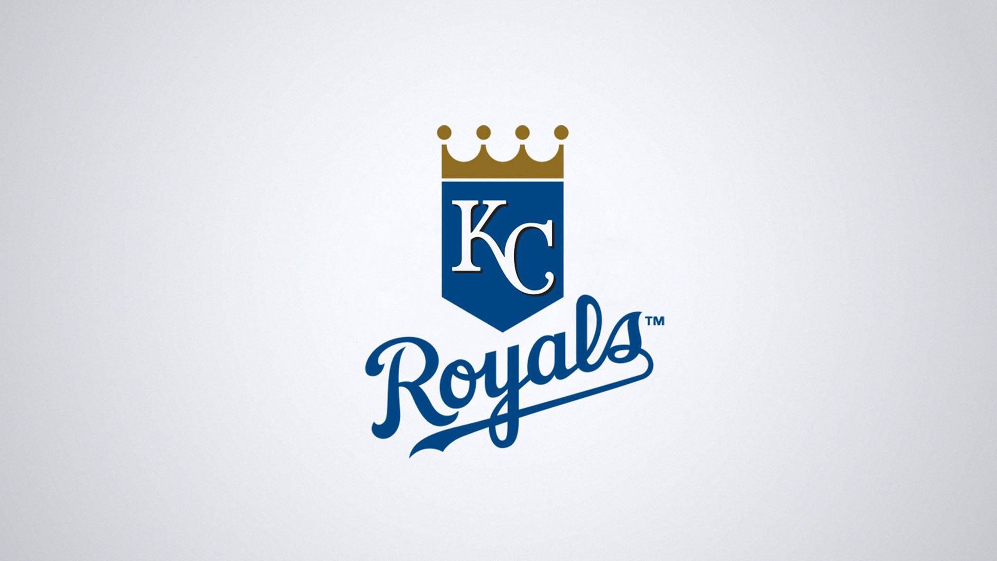 Kansas City Royals, blue and gold, crown, Full HD Desktop Wallpaper