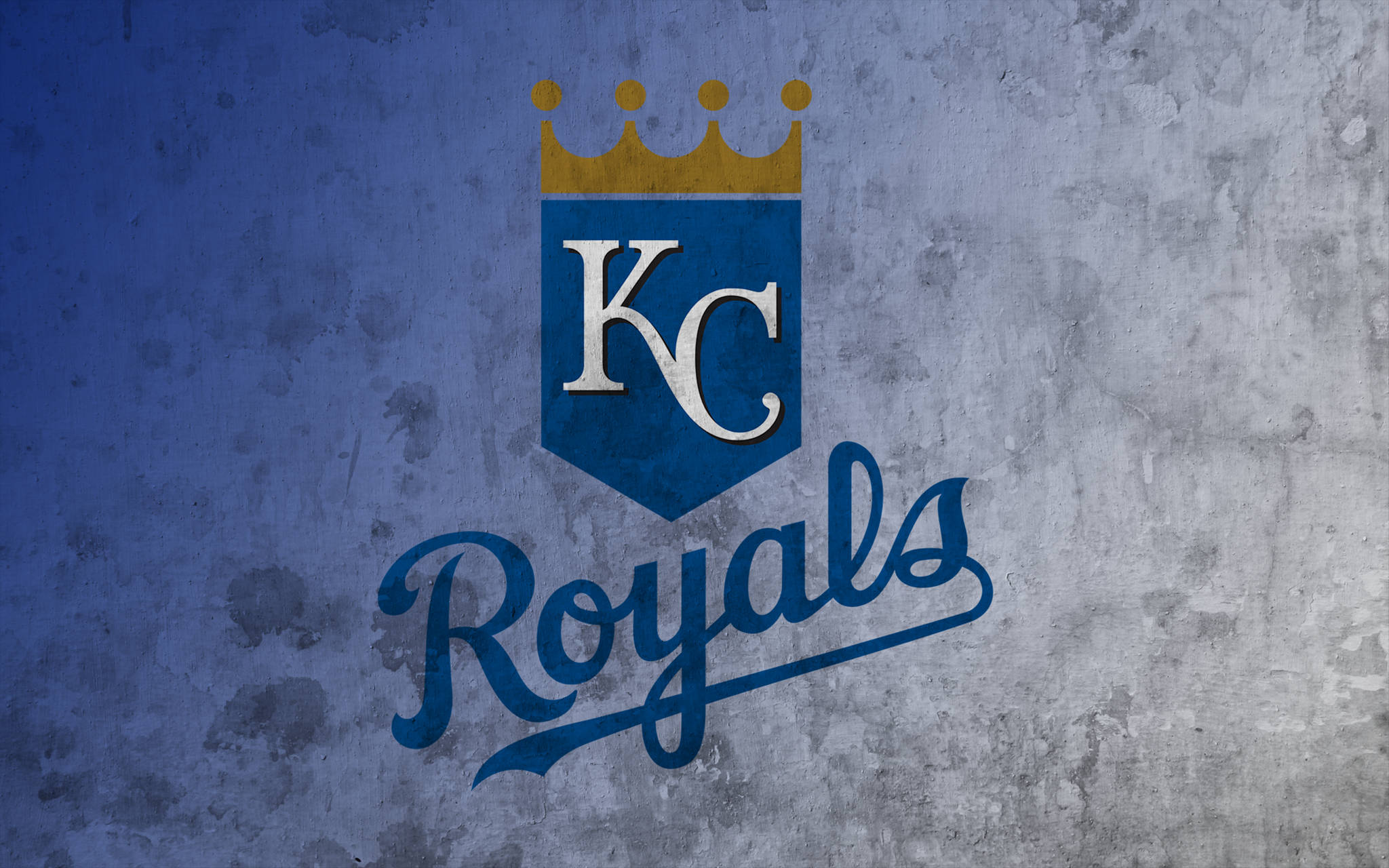 Kansas City Royals, gold crown, blue shield, Full HD Desktop Wallpaper