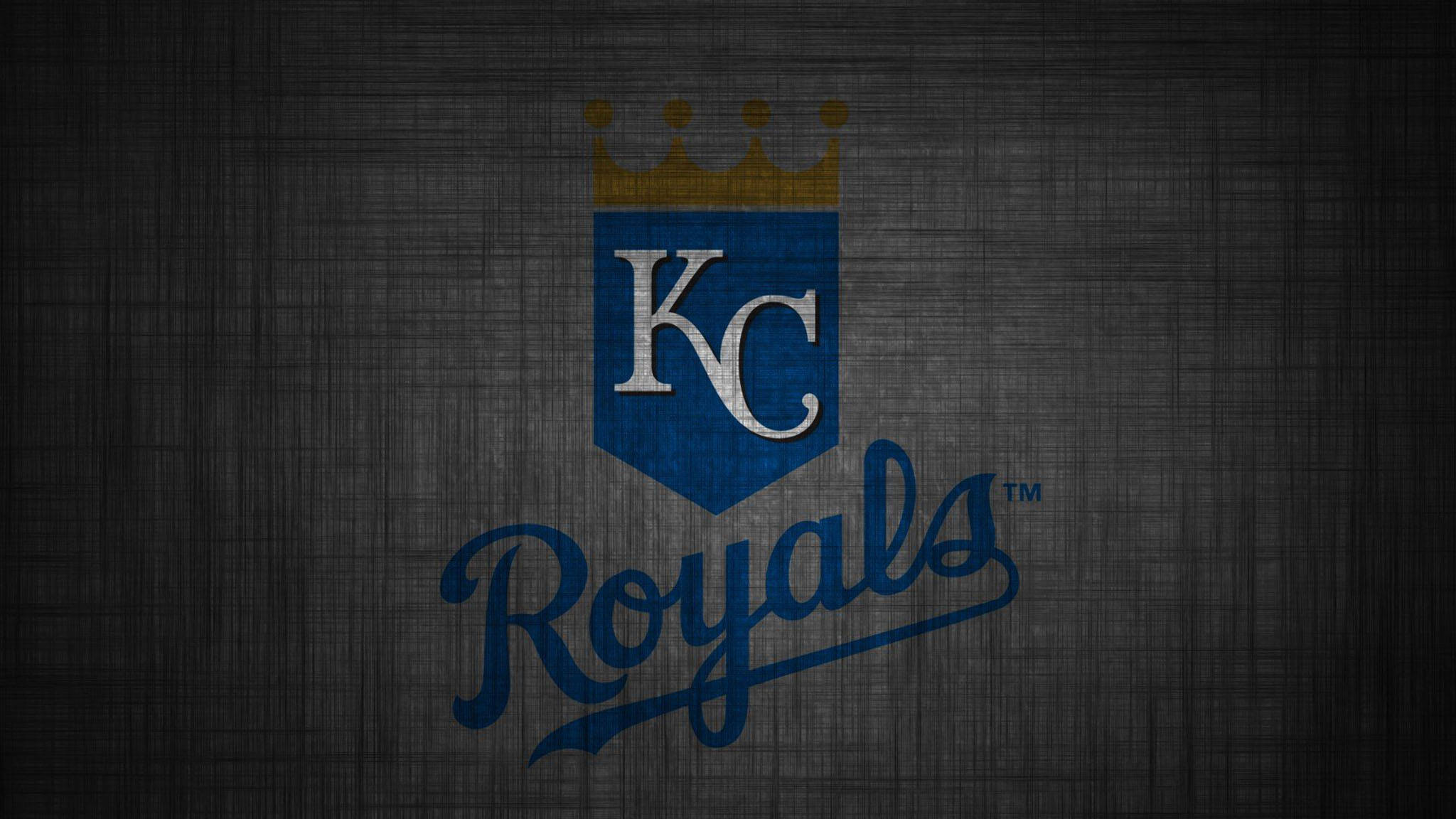 Kansas City Royals, gold crown, blue shield, Full HD Desktop Wallpaper