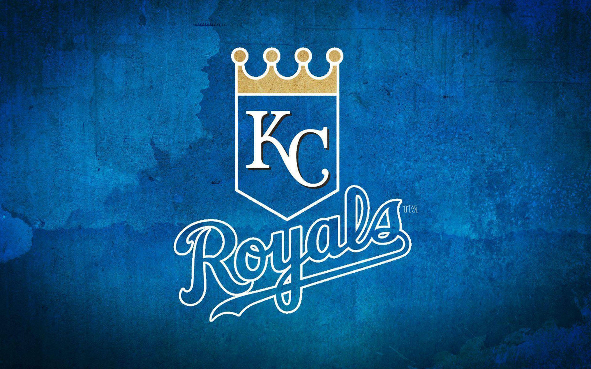 Kansas City Royals, gold crown, white script, Full HD Desktop Wallpaper