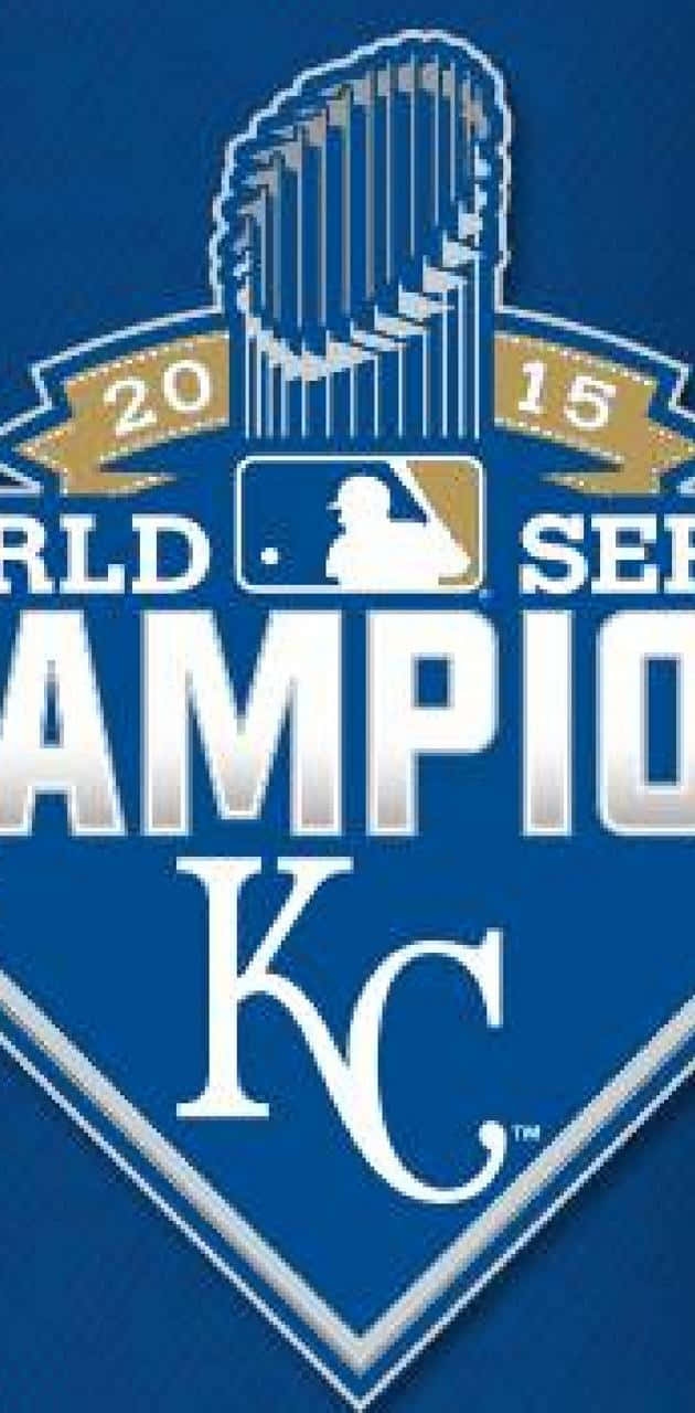 Kansas City Royals, 2015 World Series Champions, blue background, HD Phone Wallpaper