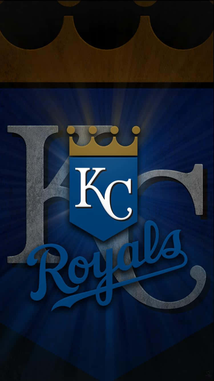 Kansas City Royals, blue shield, gold crown, HD Phone Wallpaper