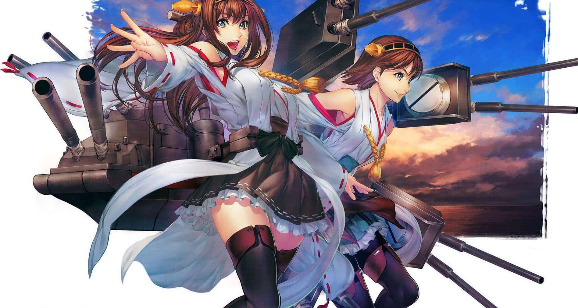 Kantai Collection, sailor outfits, warship, HD Desktop Wallpaper