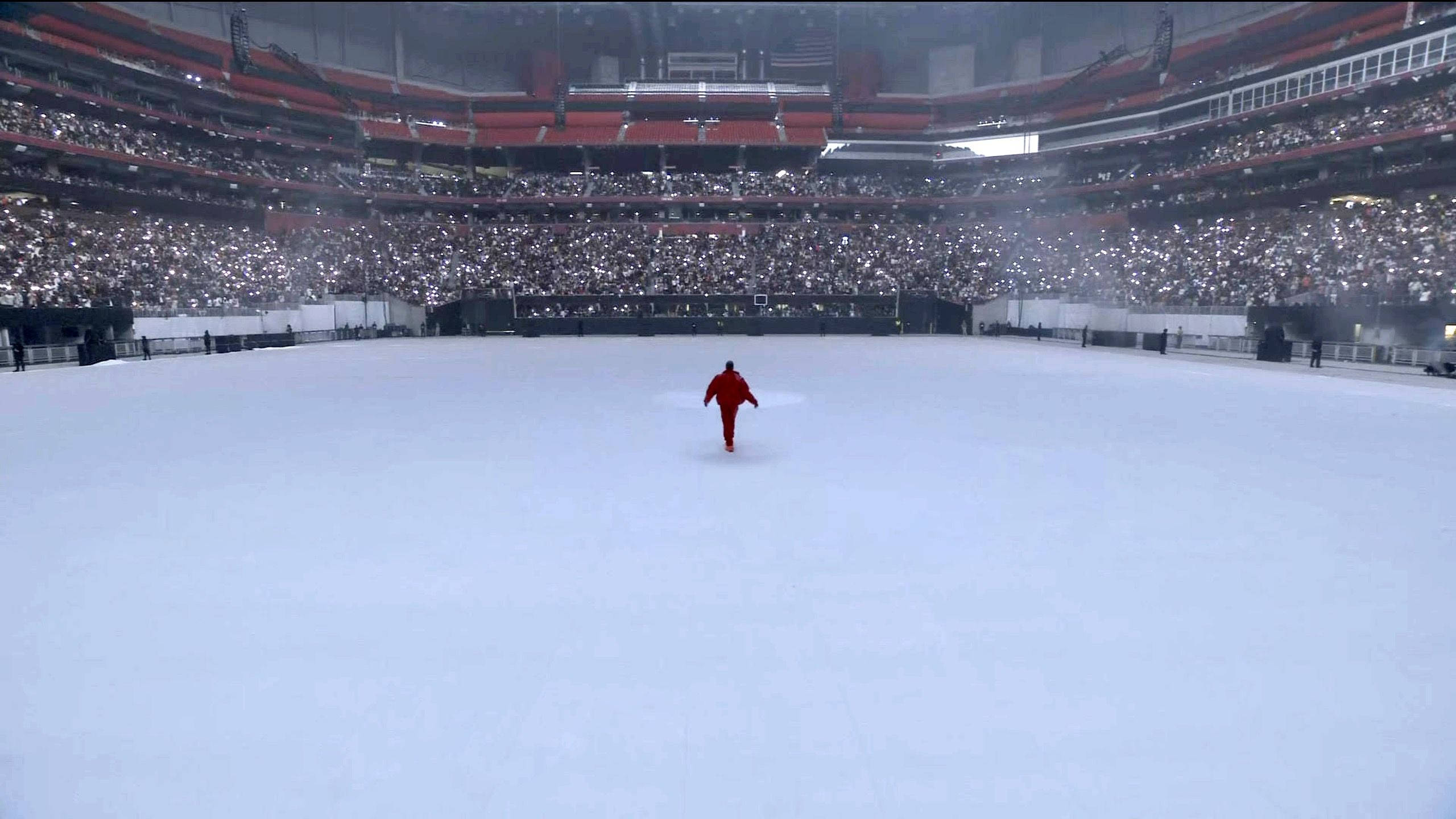 Kanye West, DONDA, red suit, 2K Desktop Wallpaper