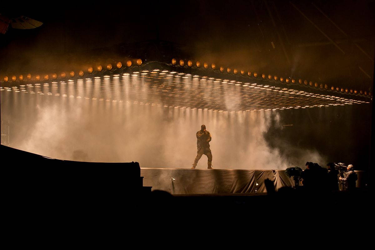Kanye West, Donda West, golden light, SD Desktop Wallpaper