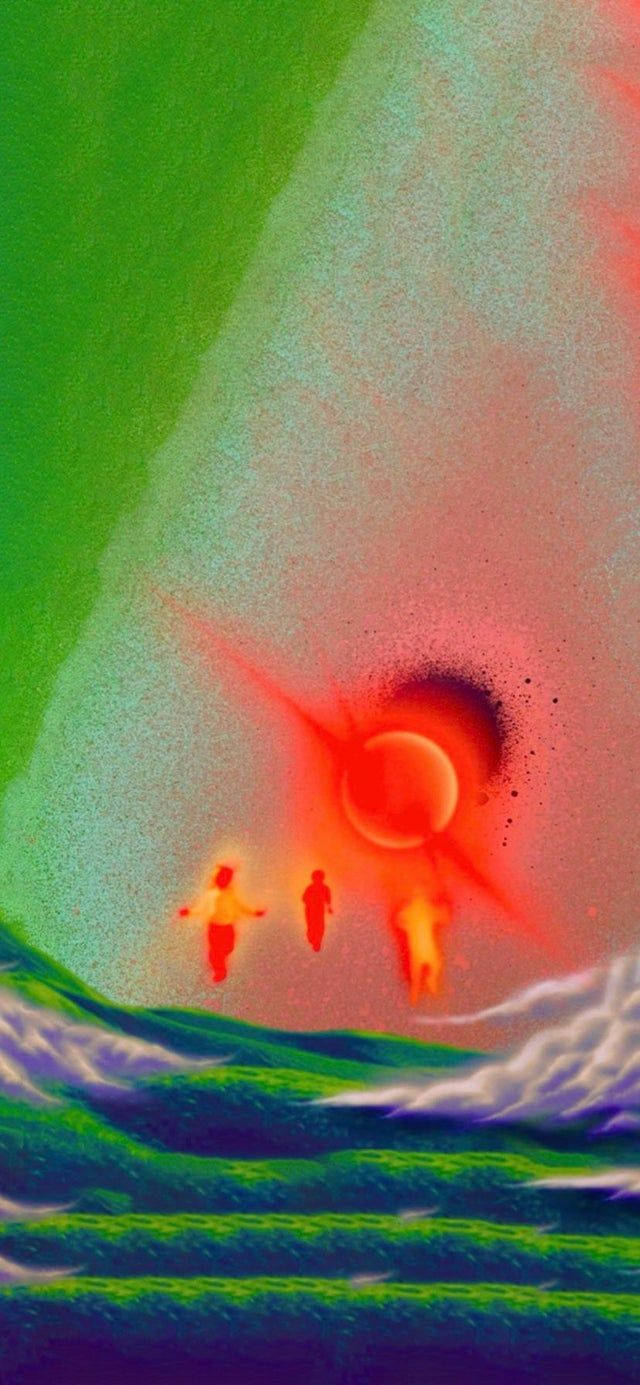 Kanye West, Donda, radiant red sun, HD Phone Wallpaper