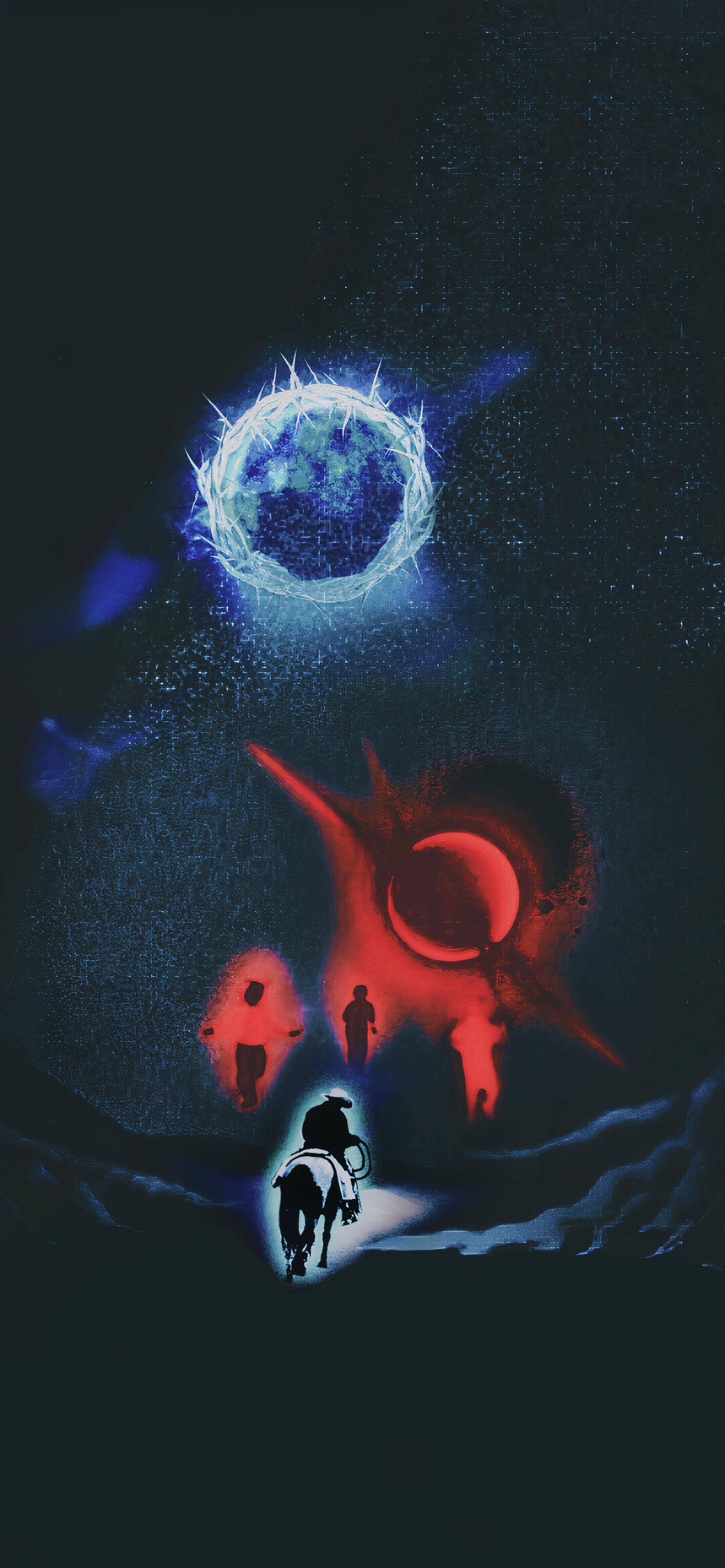 Kanye West, Donda, cosmic portals, 4K Phone Wallpaper