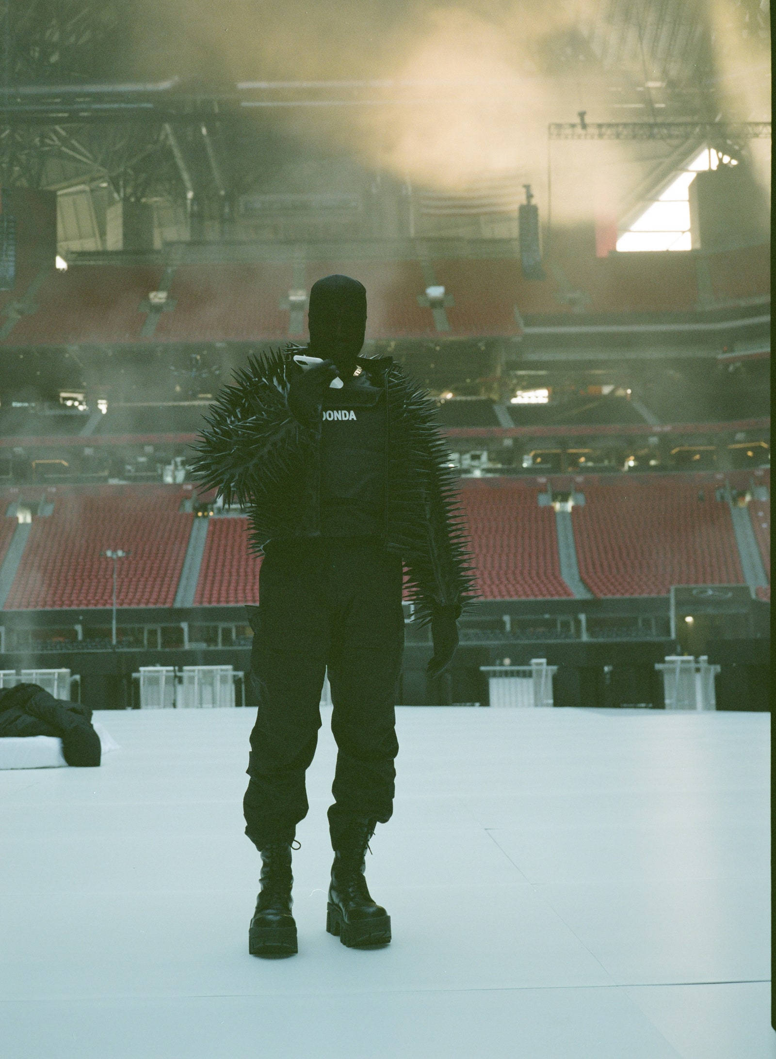 Kanye West, Donda, black spiked armor, Full HD Phone Wallpaper