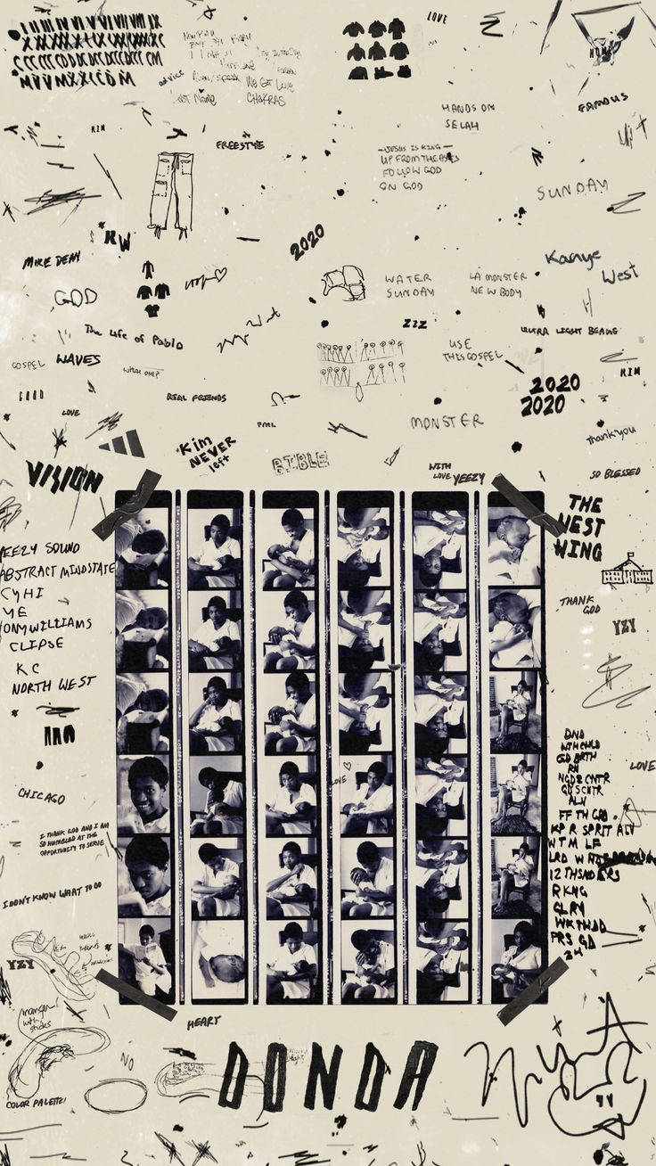 Kanye West, Donda, filmstrip collage, HD Phone Wallpaper