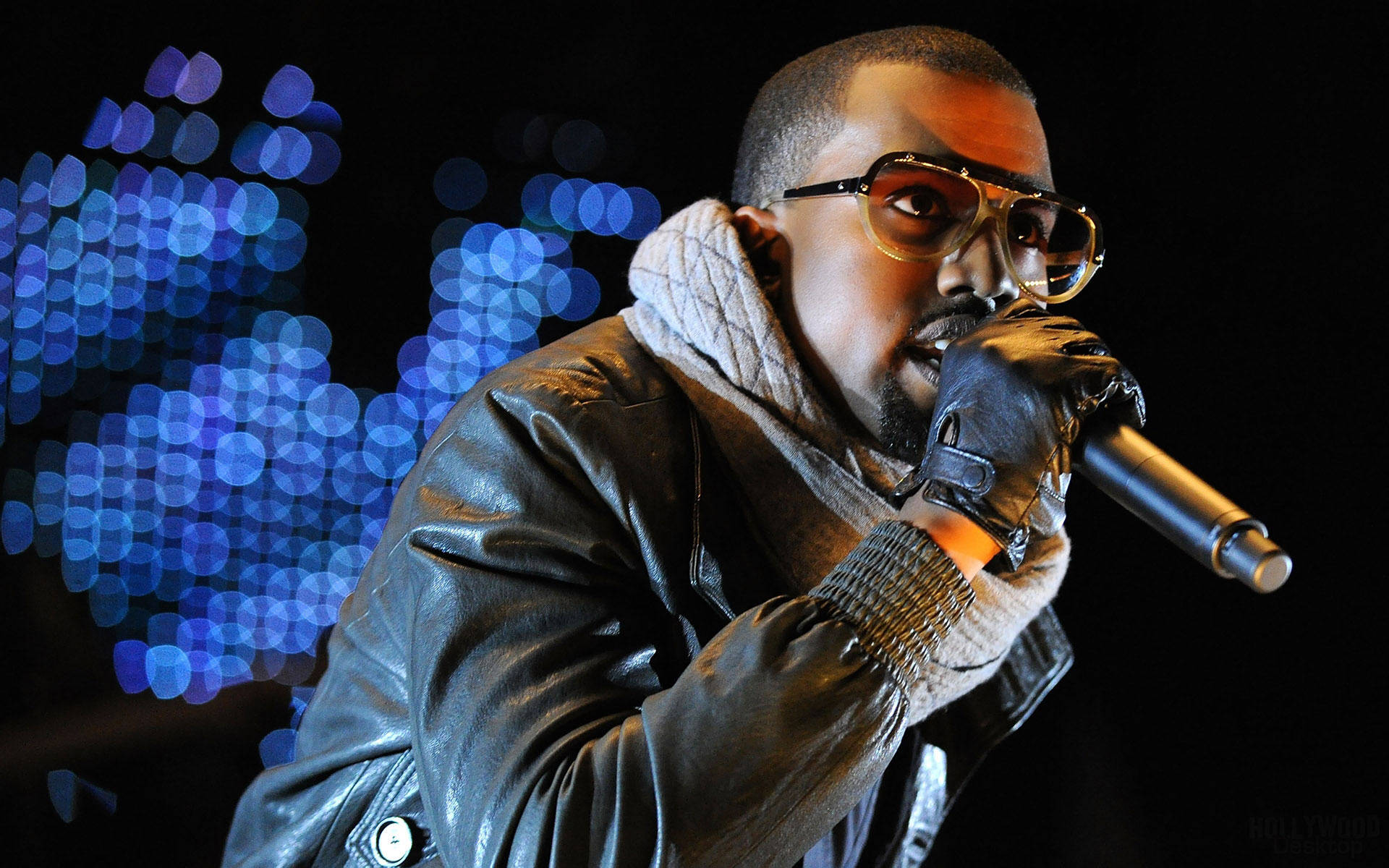Kanye West, leather jacket, gloves, Full HD Desktop Wallpaper