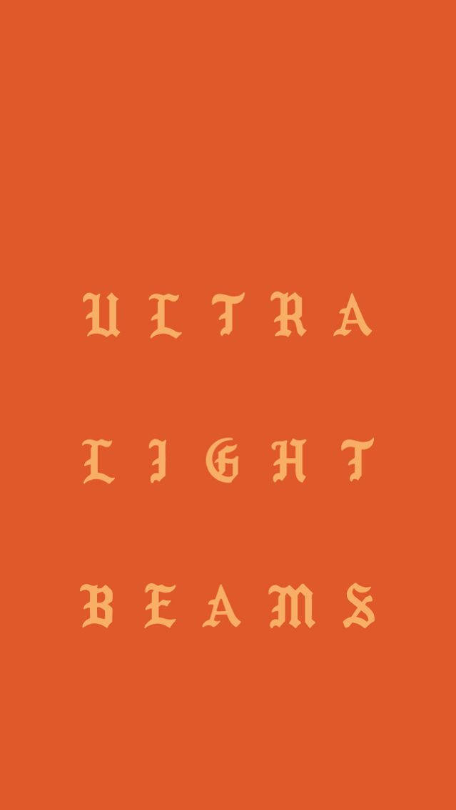 Kanye West Saint Pablo, ultralight beams, terracotta orange, SD Phone Wallpaper