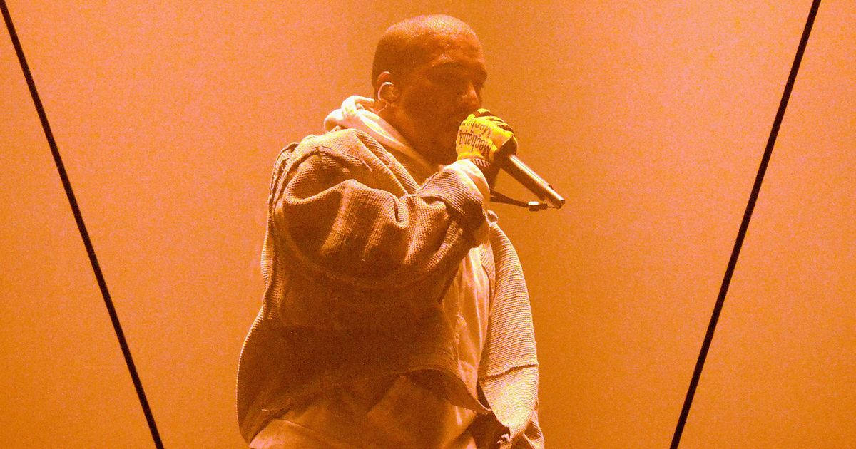 Kanye West Saint Pablo, orange light, textured hoodie, SD Desktop Wallpaper
