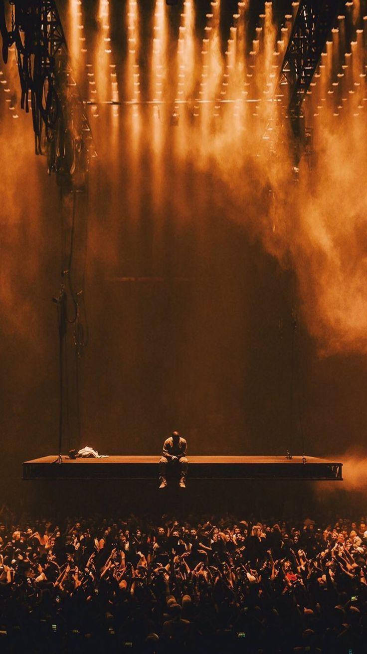 Orange Stage, Kanye West, Android, HD Phone Wallpaper