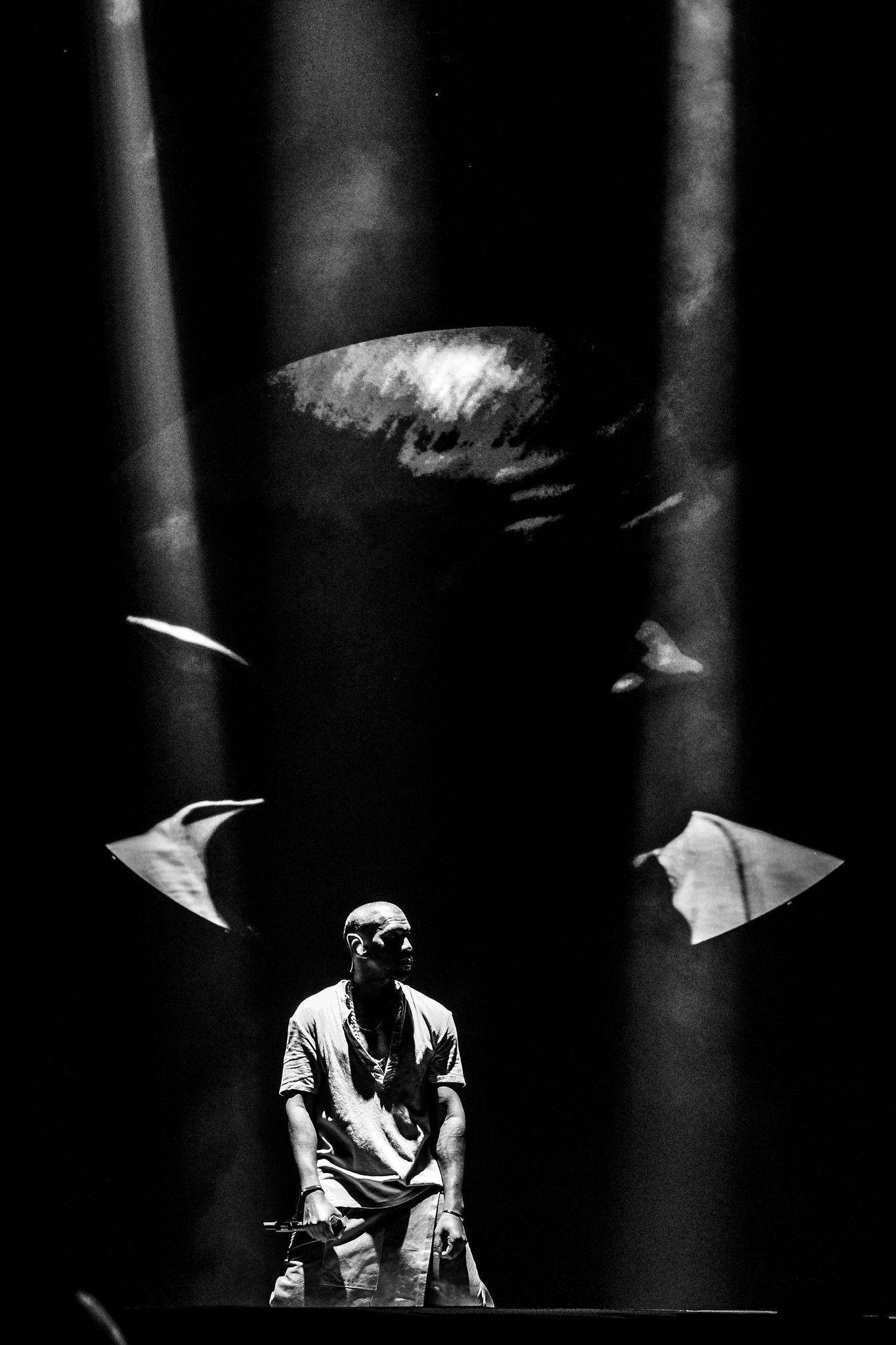 Kanye West, Android, dark stage, Full HD Phone Wallpaper