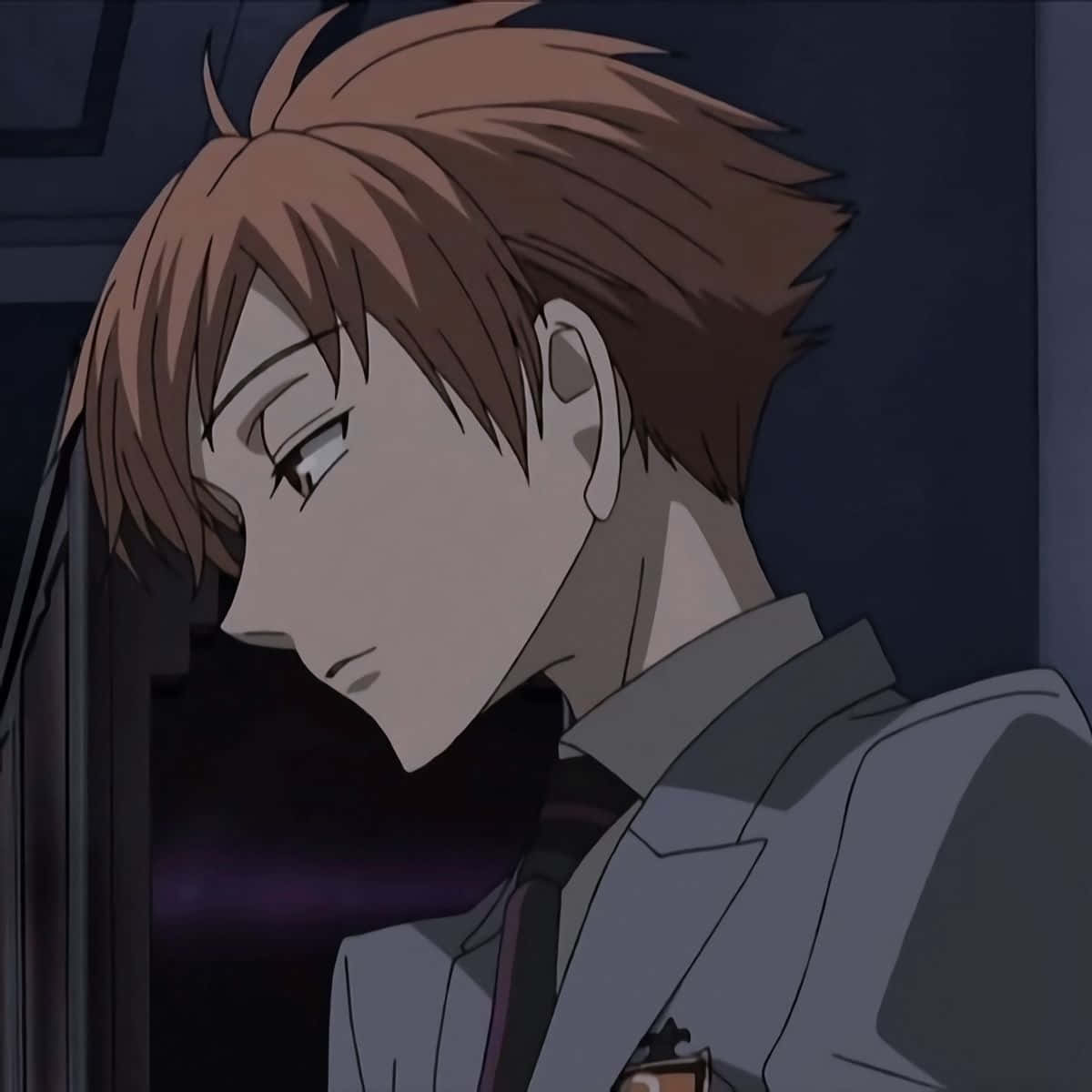 Kaoru Hitachiin, anime male, messy brown hair, SD Desktop Wallpaper