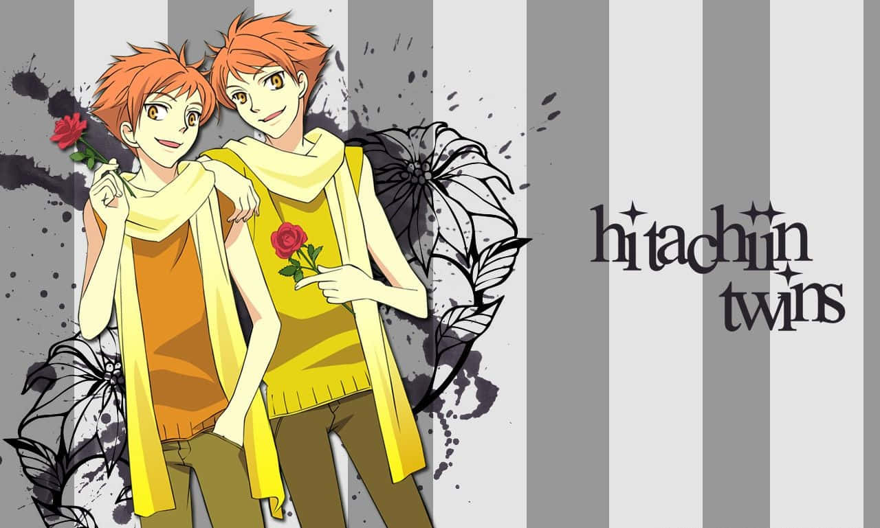 Kaoru Hitachiin, orange hair, yellow scarves, HD Desktop Wallpaper