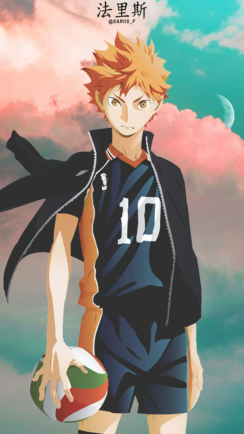 Karasuno, blue jersey, number 10, HD Phone Wallpaper