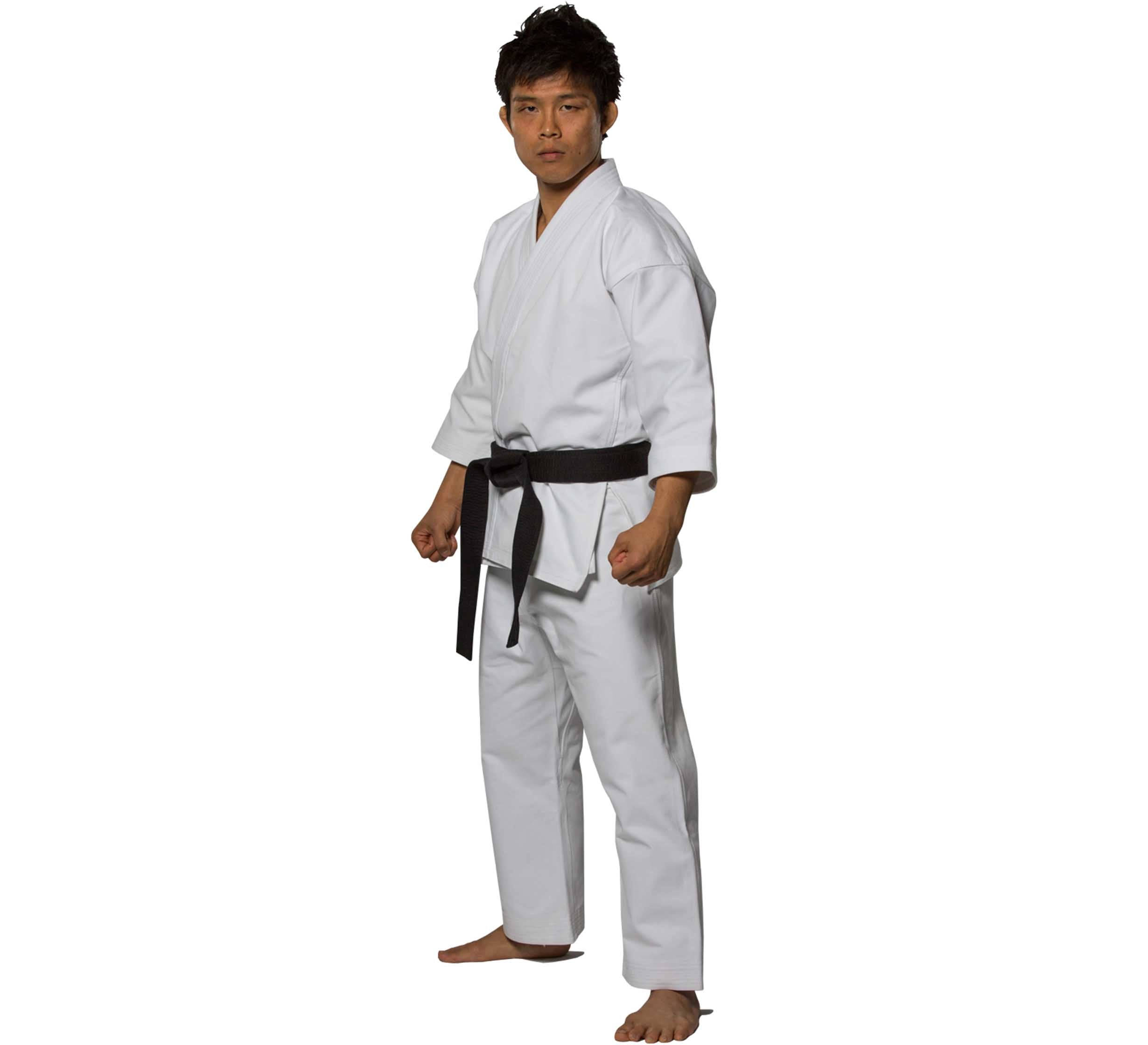 karate man, white karate gi, black belt, Full HD Desktop Wallpaper