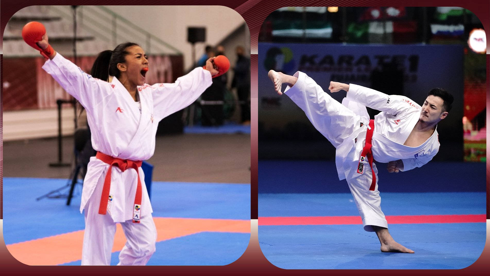 karate, red belts, white gi, HD Desktop Wallpaper
