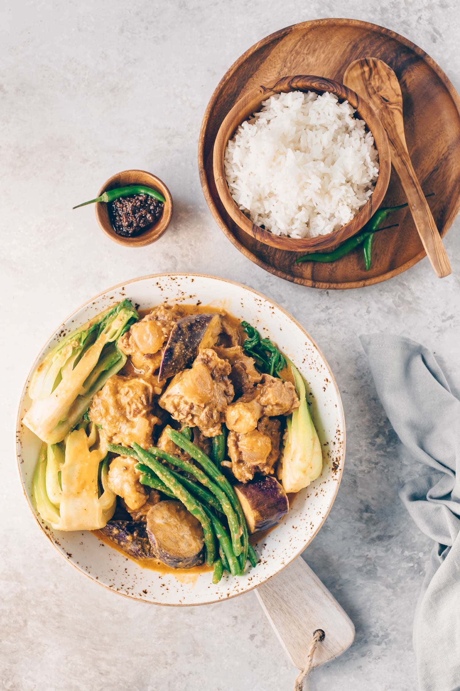 Kare-kare, creamy curry, chicken, Full HD Phone Wallpaper