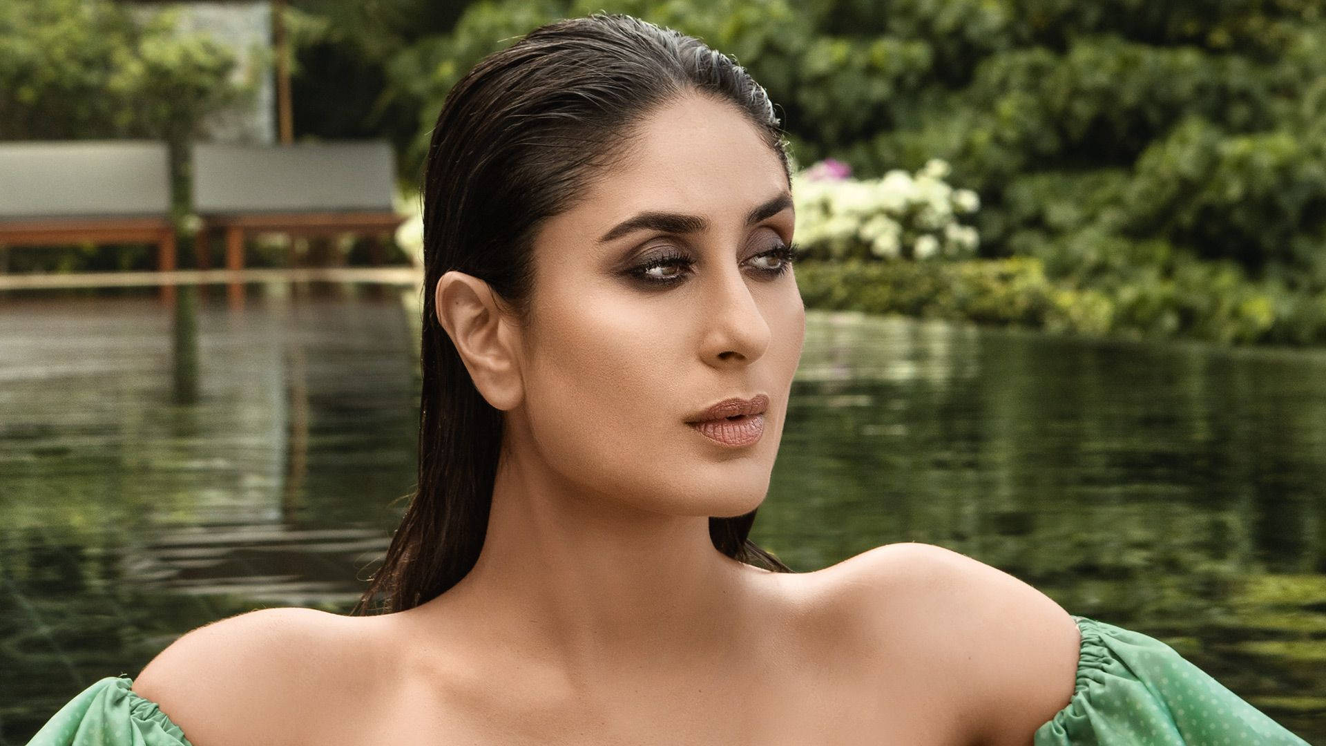 Kareena Kapoor, wet look, Vogue photoshoot, Full HD Desktop Wallpaper