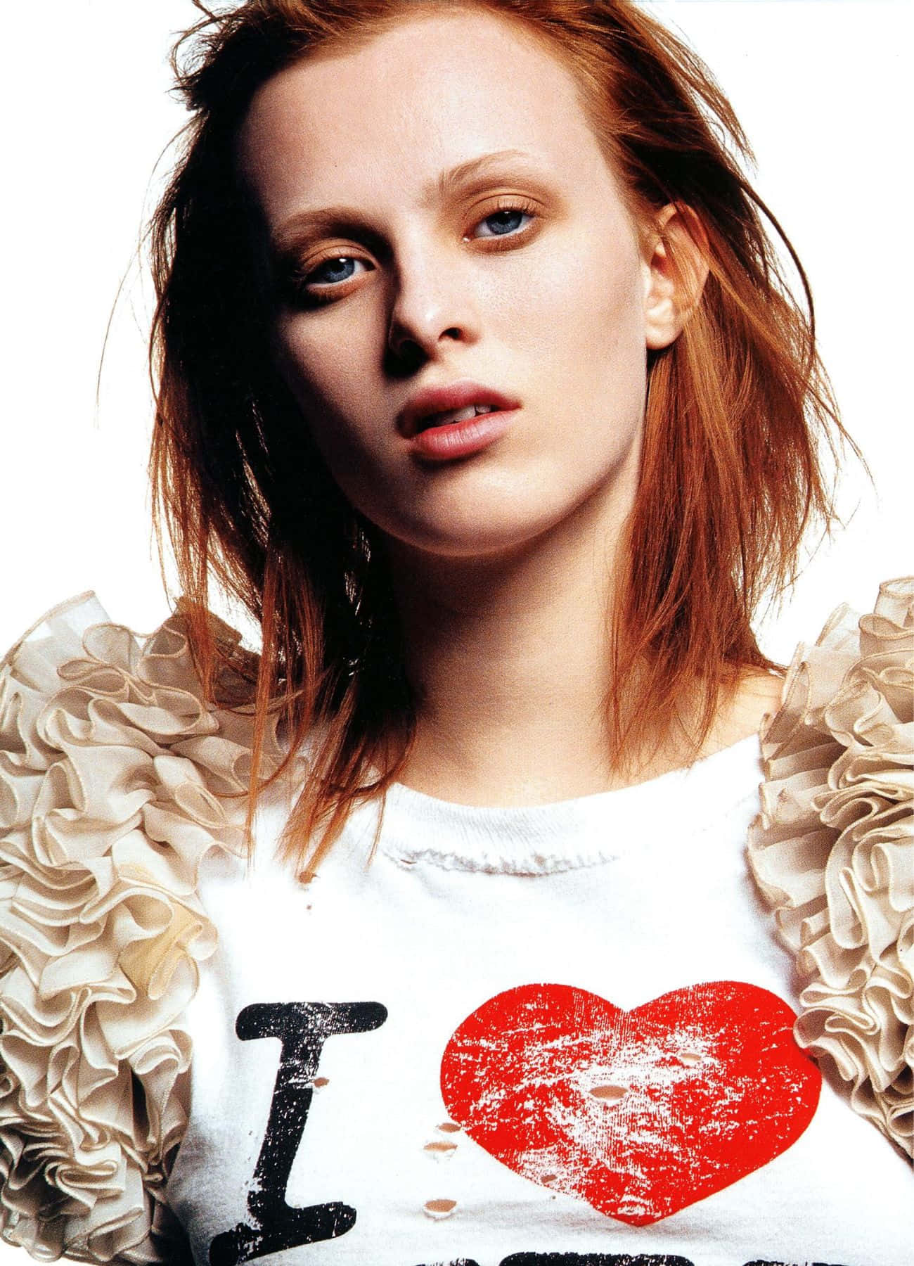 Karen Elson, red hair, blue eyes, HD Phone Wallpaper