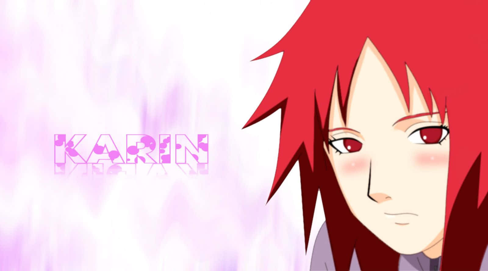 Karin Uzumaki, spiky red hair, red eyes, HD Desktop Wallpaper