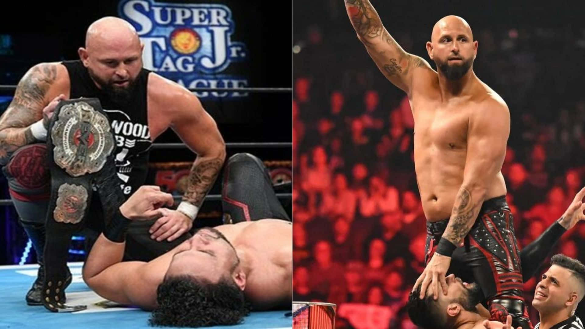 Karl Anderson, championship belt, ring, Full HD Desktop Wallpaper