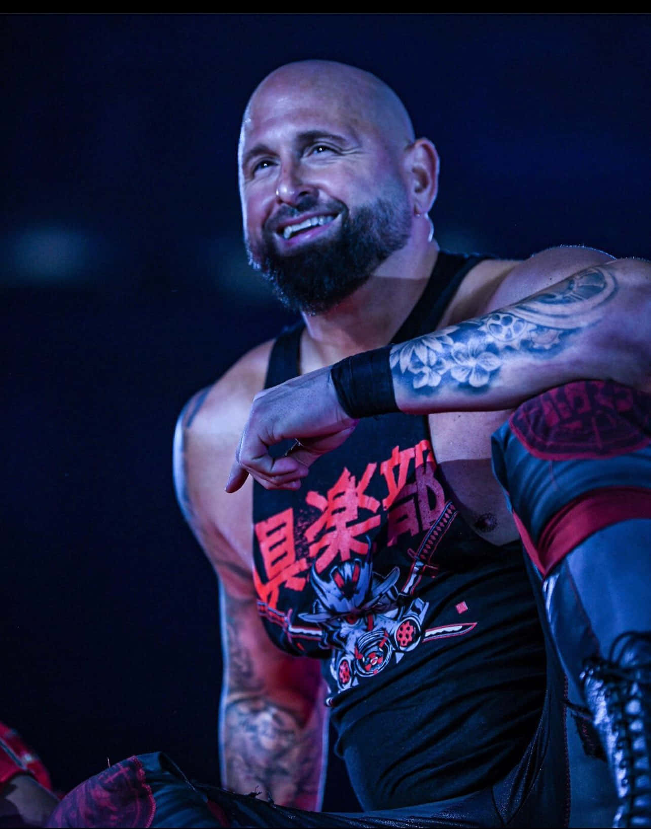 Karl Anderson, bald bearded wrestler, tattoos, HD Phone Wallpaper