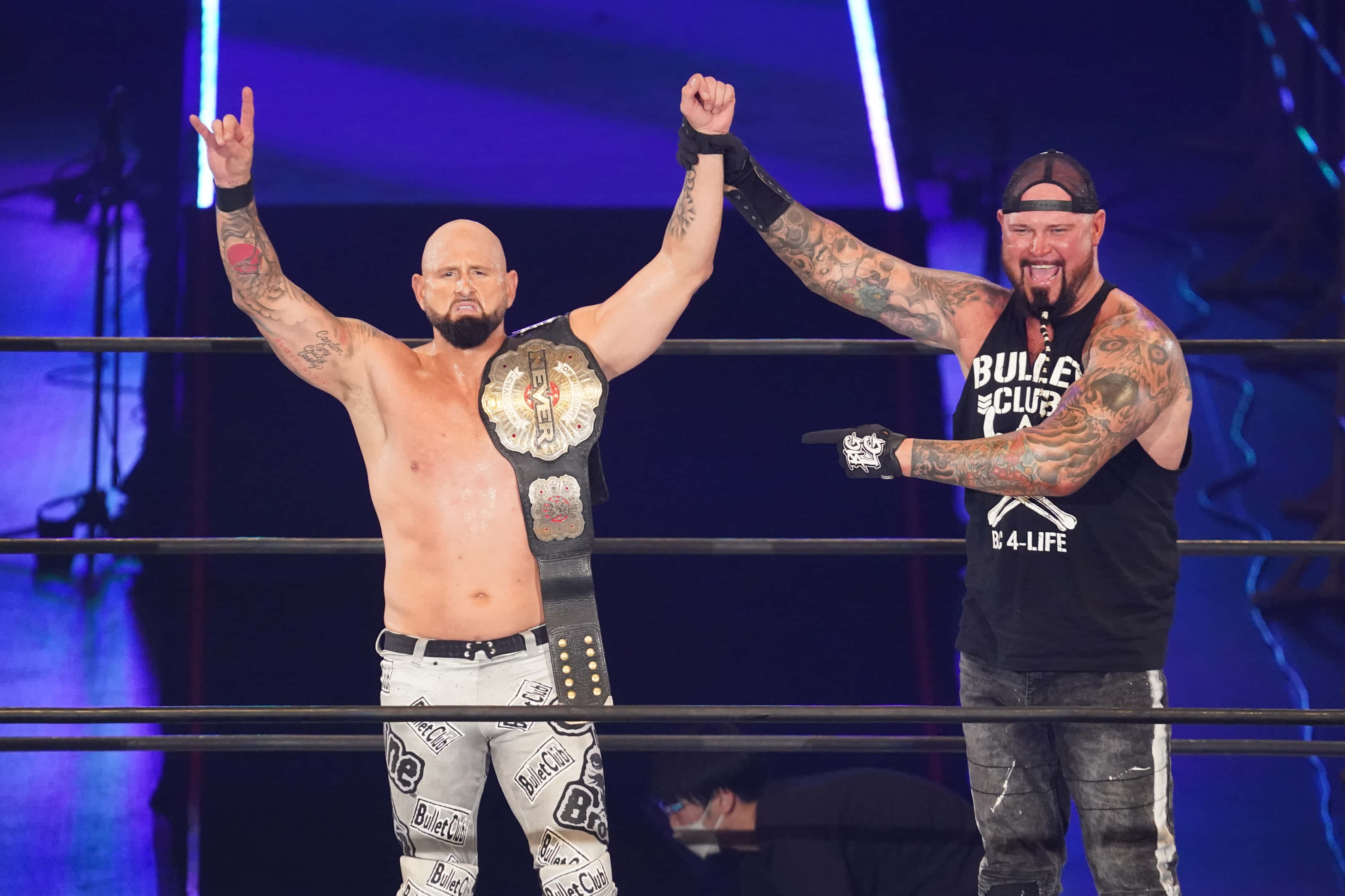 Karl Anderson, championship belt, ring, 2K Desktop Wallpaper