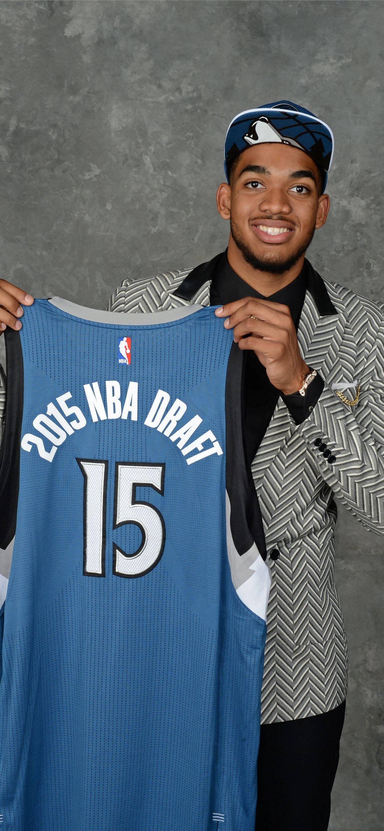 Karl-anthony Towns, 2015 NBA Draft, jersey number 15, 2K Phone Wallpaper