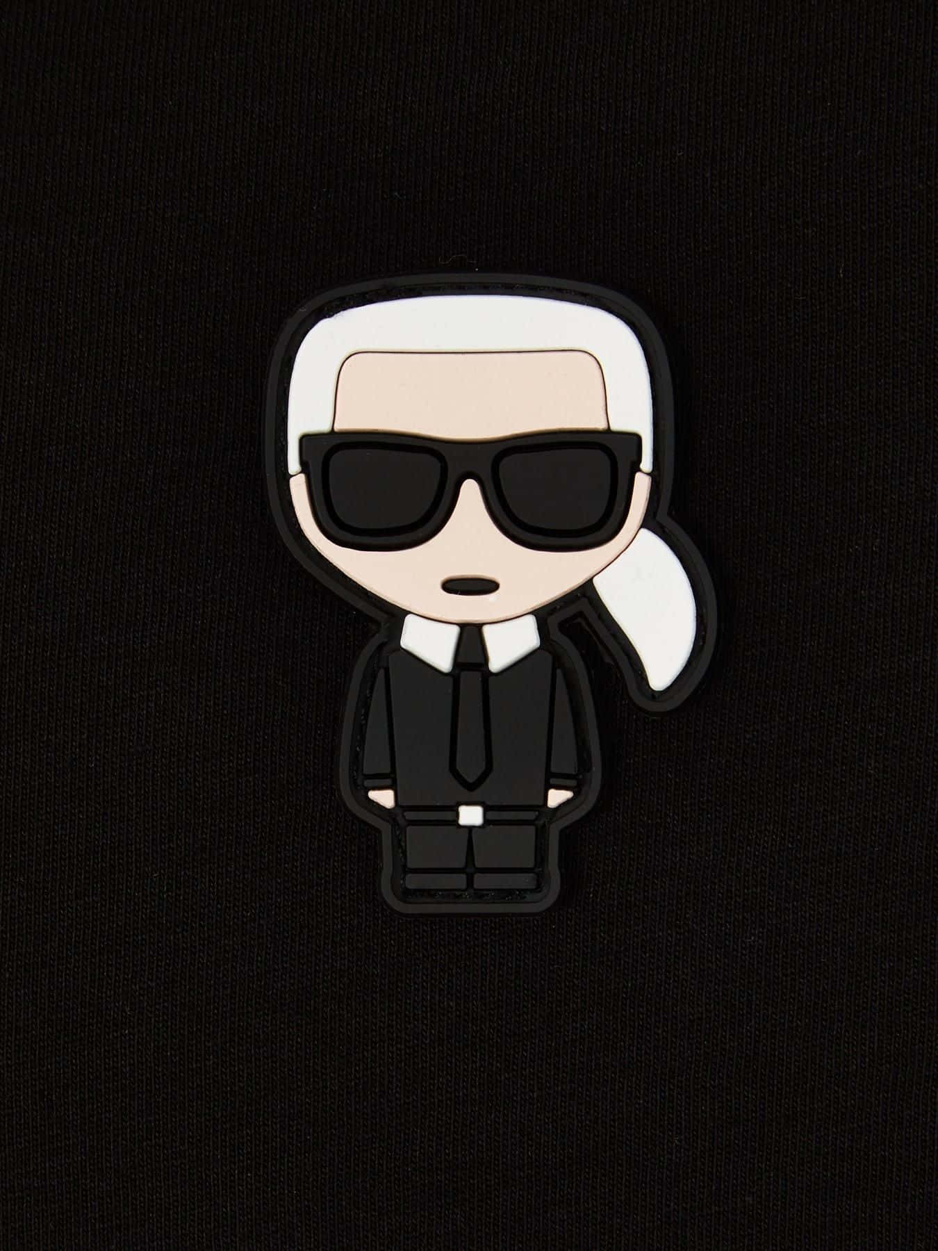 Karl Lagerfeld, white hair, black sunglasses, HD Phone Wallpaper
