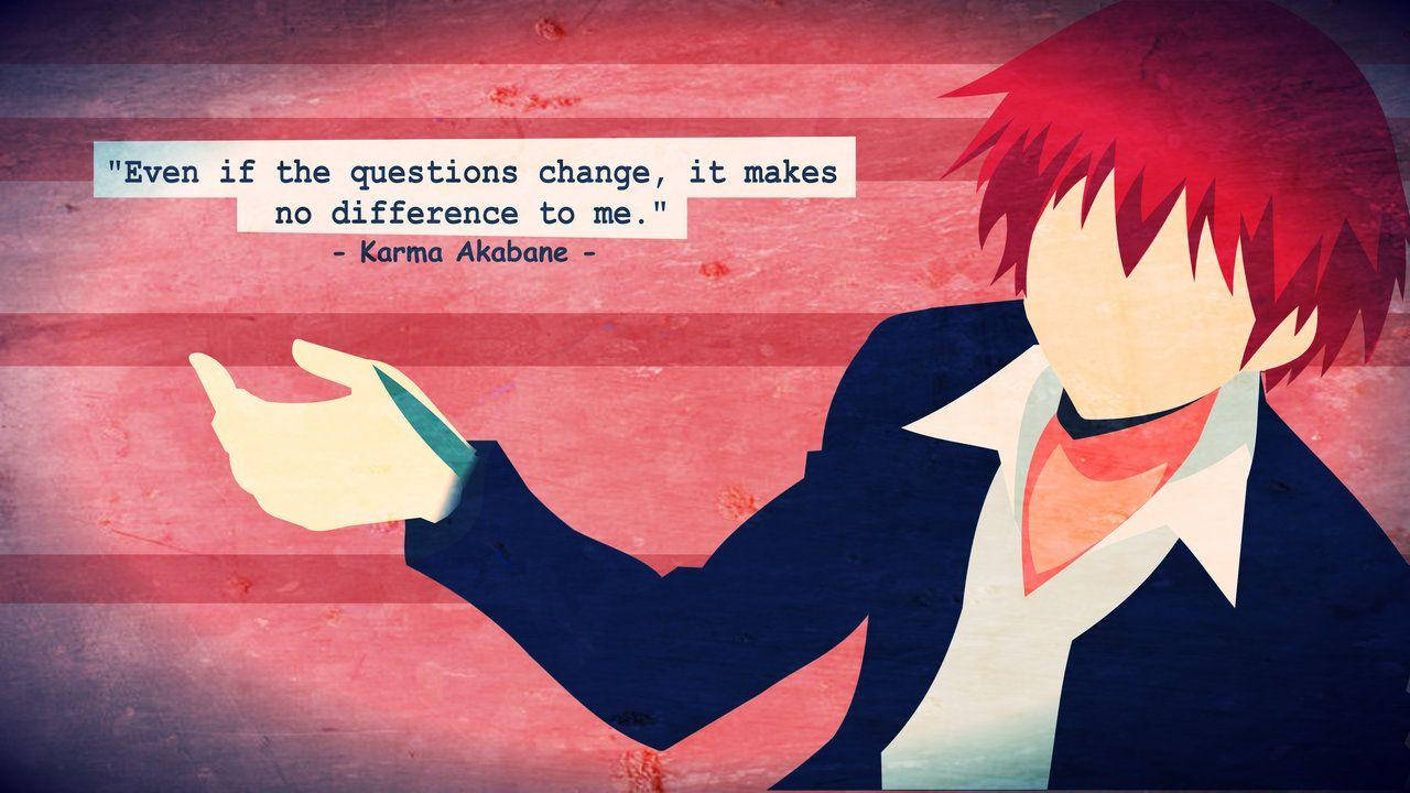 Karma Akabane, red hair, dark suit, HD Desktop Wallpaper