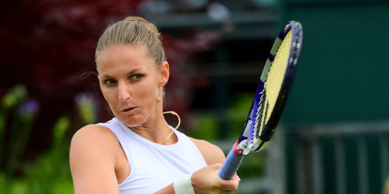 Karolina Pliskova, female tennis player, racket, SD Desktop Wallpaper