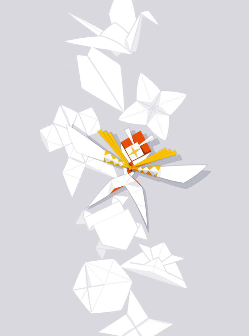 Kartana, origami, white origami birds, SD Phone Wallpaper