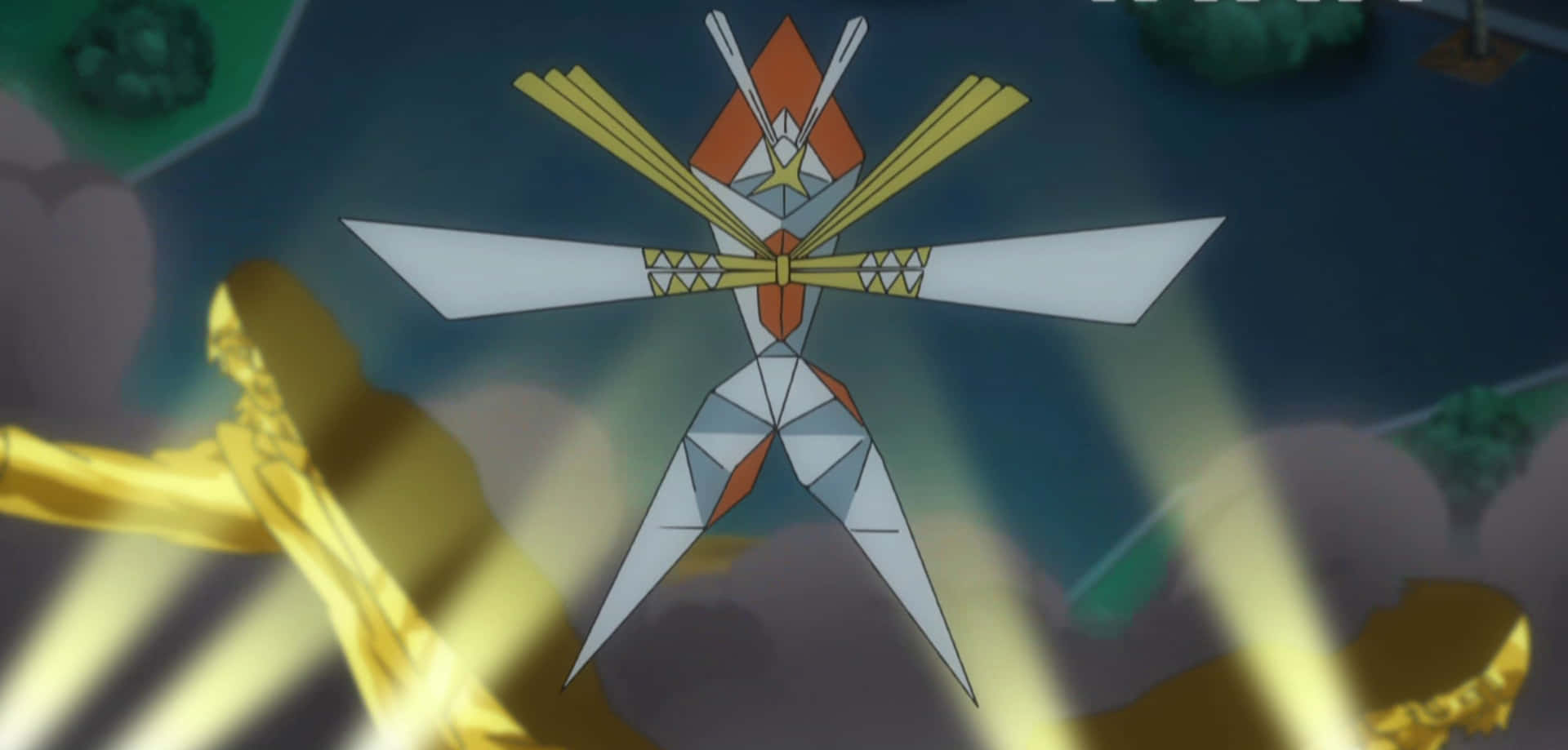 Kartana, anime, geometric wings, Full HD Desktop Wallpaper