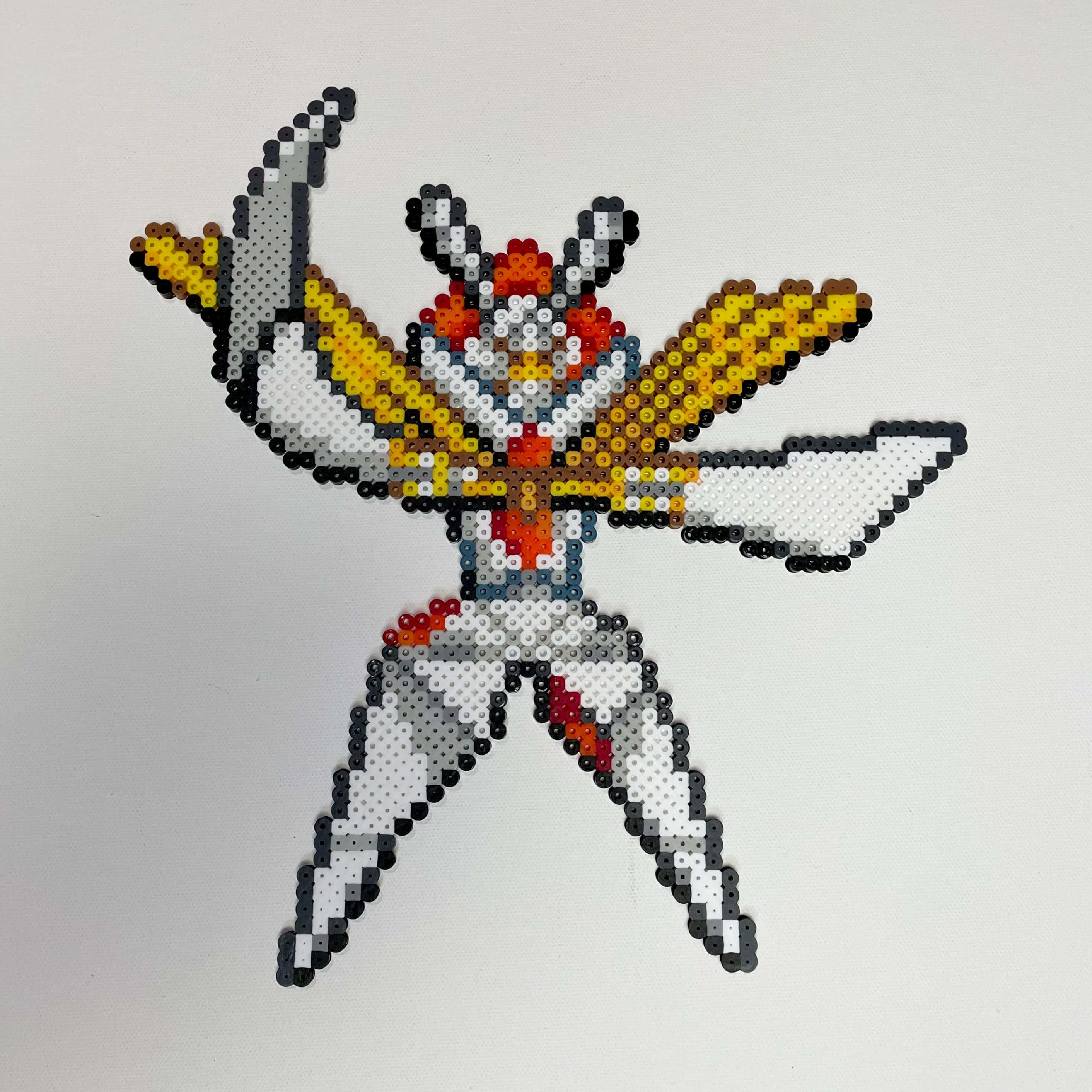 Kartana, pixel art, colorful beads, 2K Desktop Wallpaper