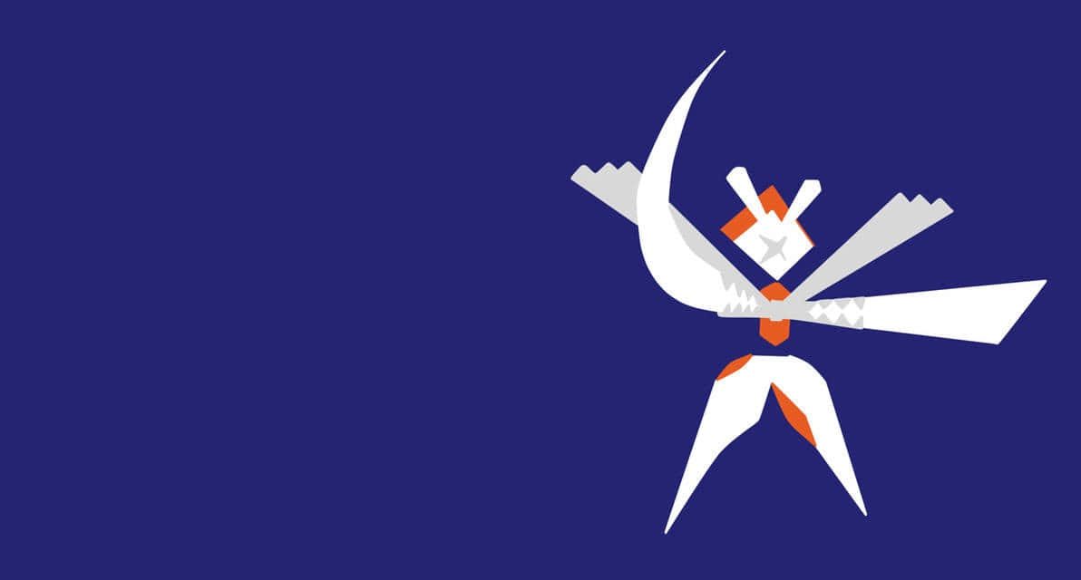 Kartana, blue background, white, SD Desktop Wallpaper