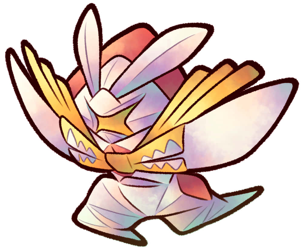 Kartana, origami-style creature, bunny ears, SD Desktop Wallpaper
