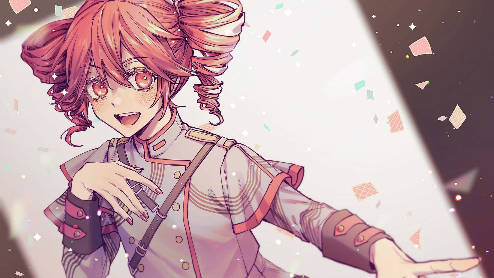 Kasane Teto, red hair, red eyes, Full HD Desktop Wallpaper