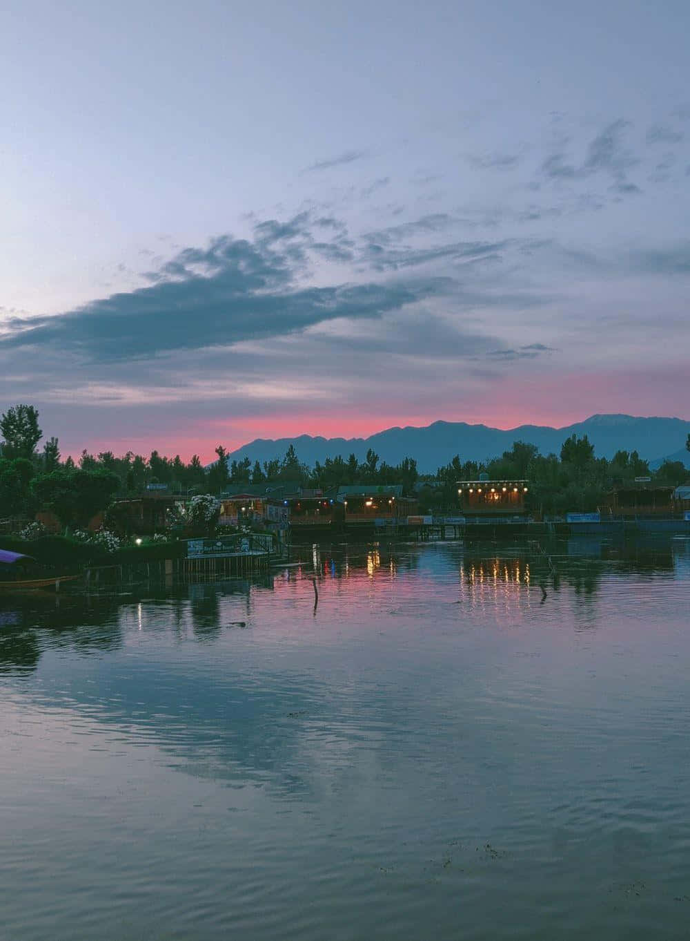 Kashmir, lake, twilight, HD Phone Wallpaper