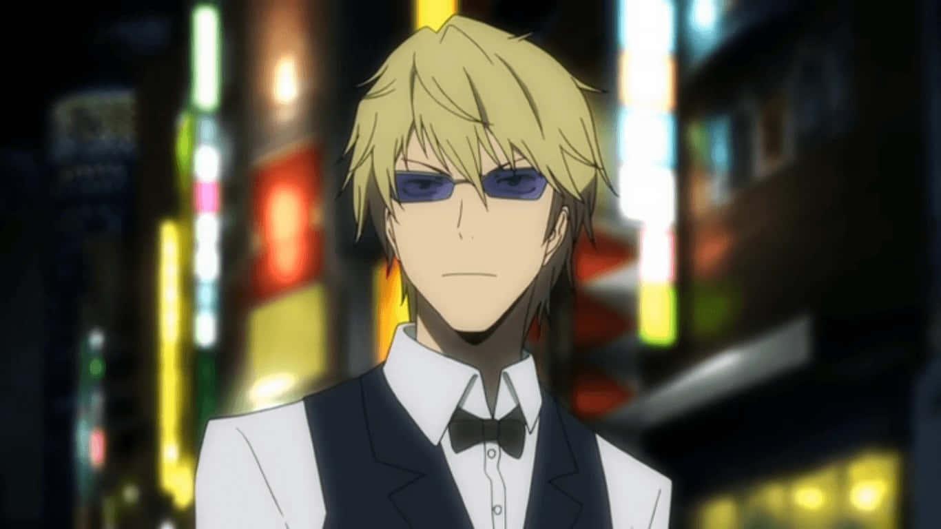Kasuka Heiwajima, tuxedo, sunglasses, HD Desktop Wallpaper