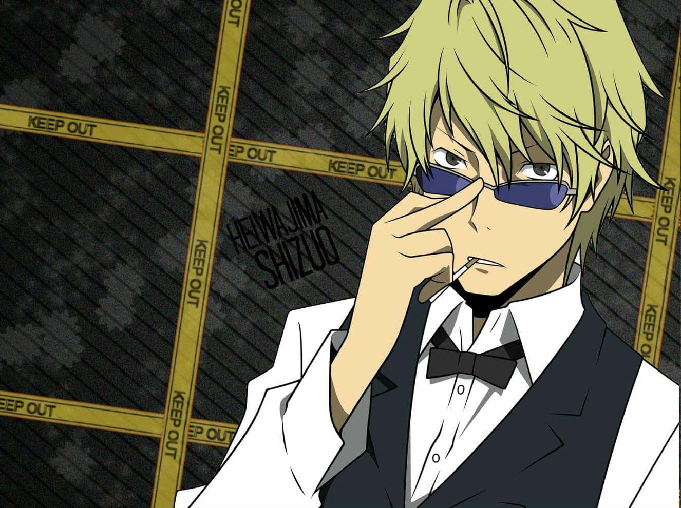 Kasuka Heiwajima, white suit, bowtie, HD Desktop Wallpaper