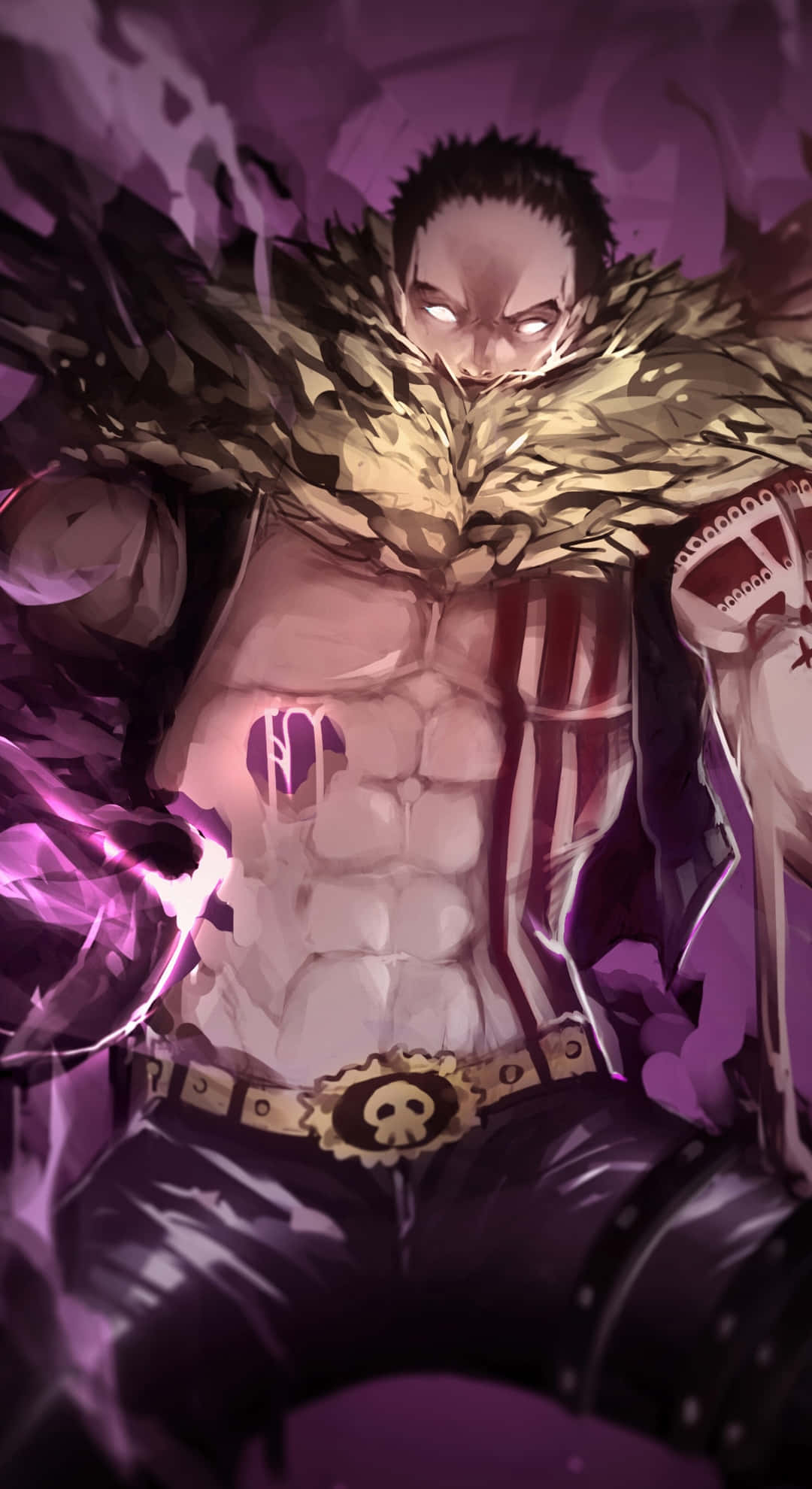 Katakuri, dark power unleashed, glowing eyes, Full HD Phone Wallpaper